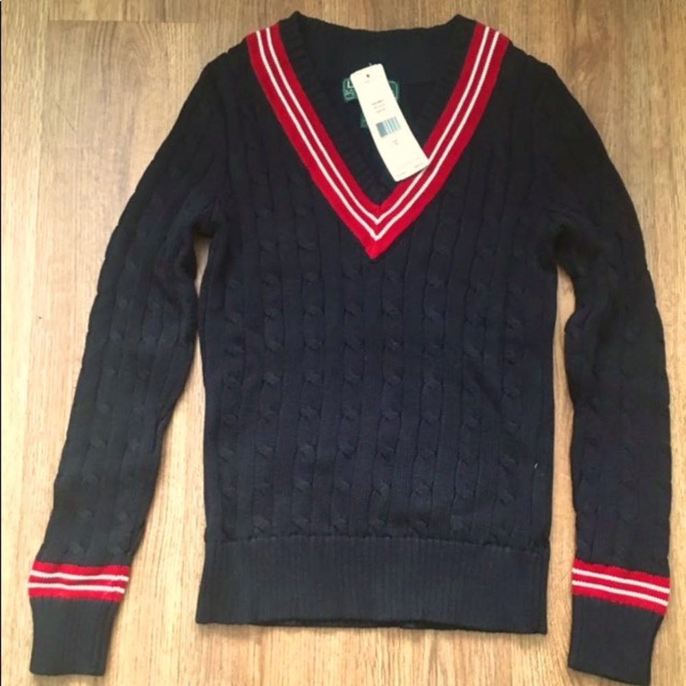 Womens Ralph Lauren Cable Knit Sweater Small
